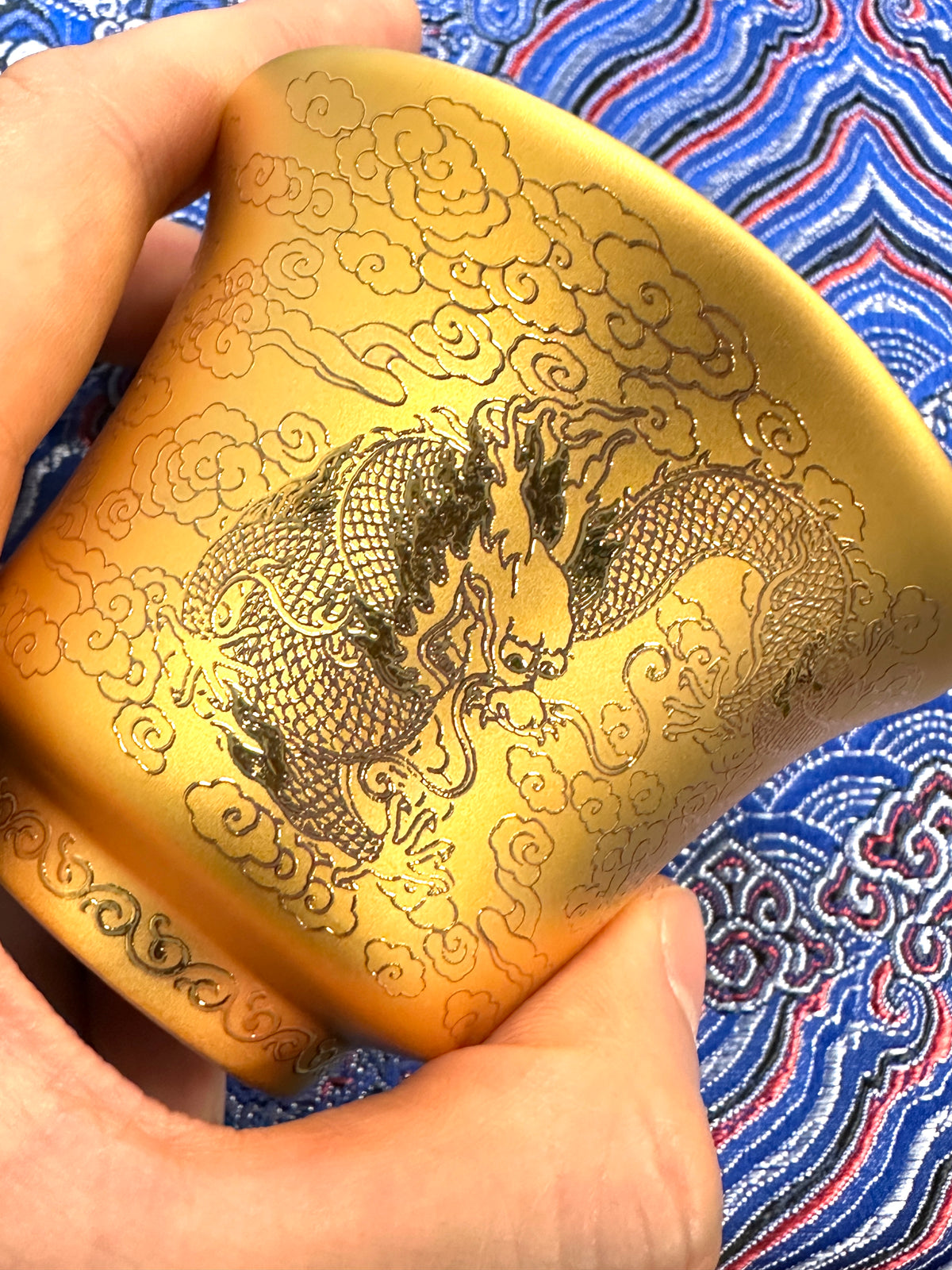 鎏金龍鳳蓋碗
